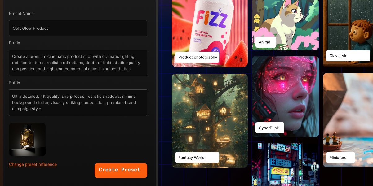 Style Presets, Instant Visual Identity