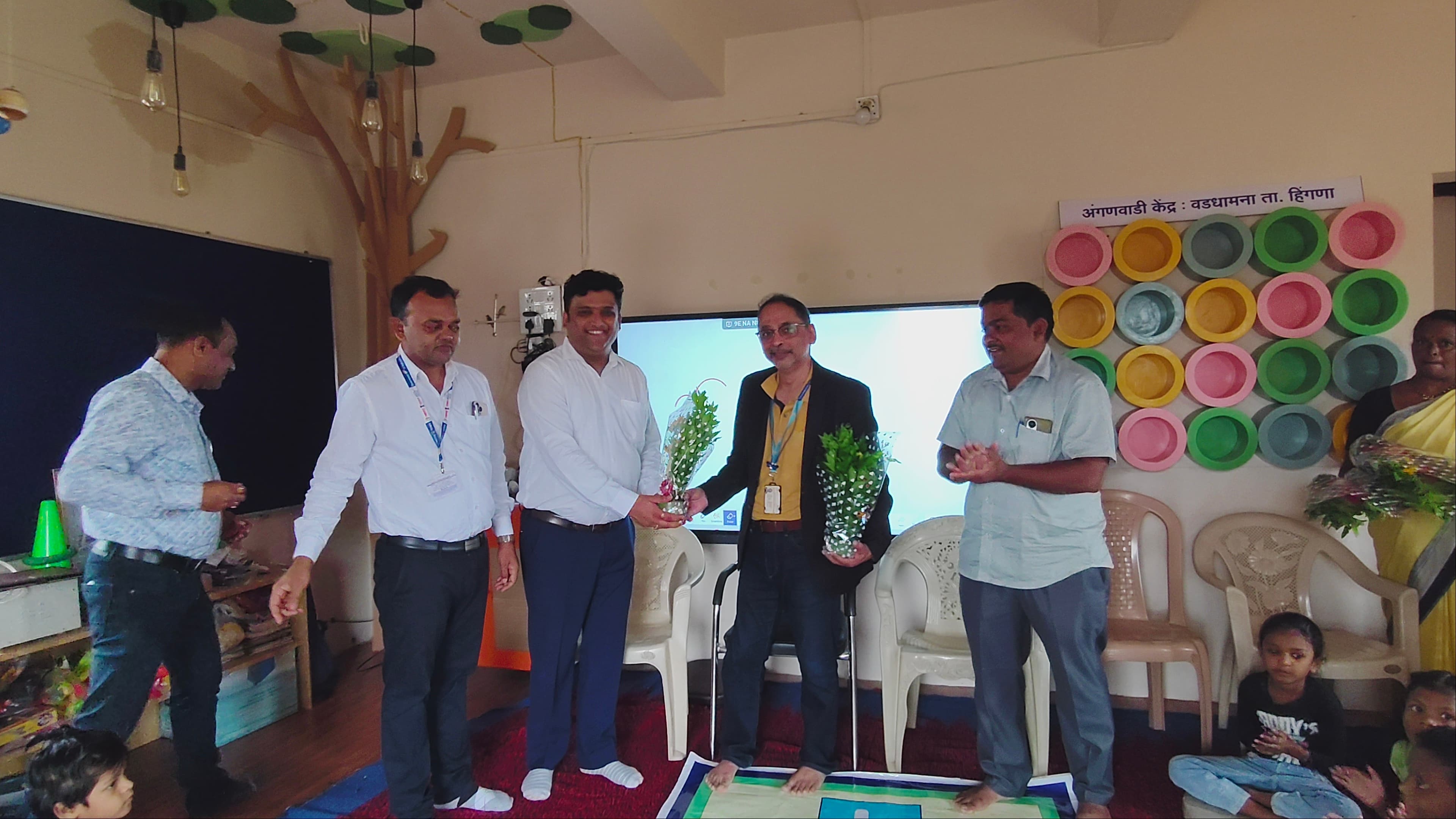 Anganwadi Event - Officials with Awards