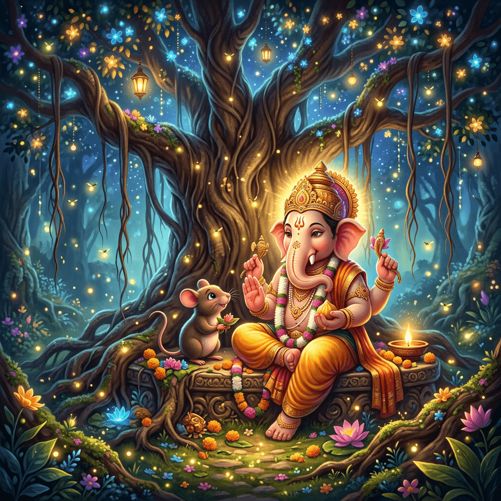 Sacred Companionship — Bappa & Mushika