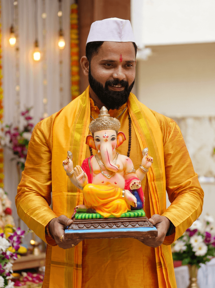 Ganpati Aagman — Bringing Bappa Home in Both Hands